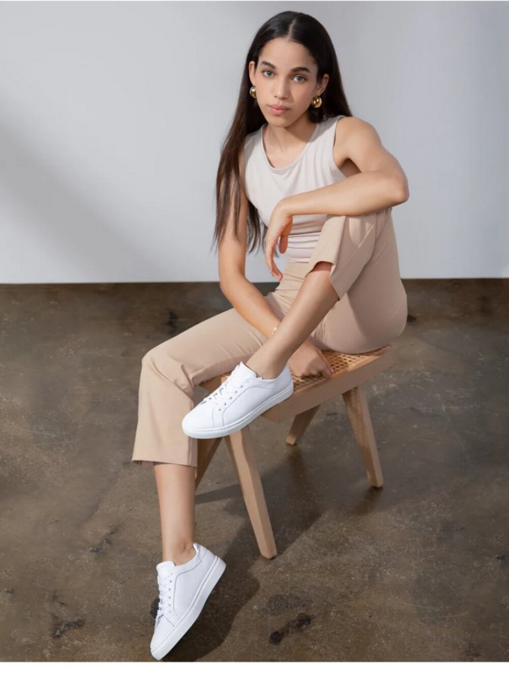 Mjus Guilia Blanco White Leather Sneaker - Size 39 (US 8.5)